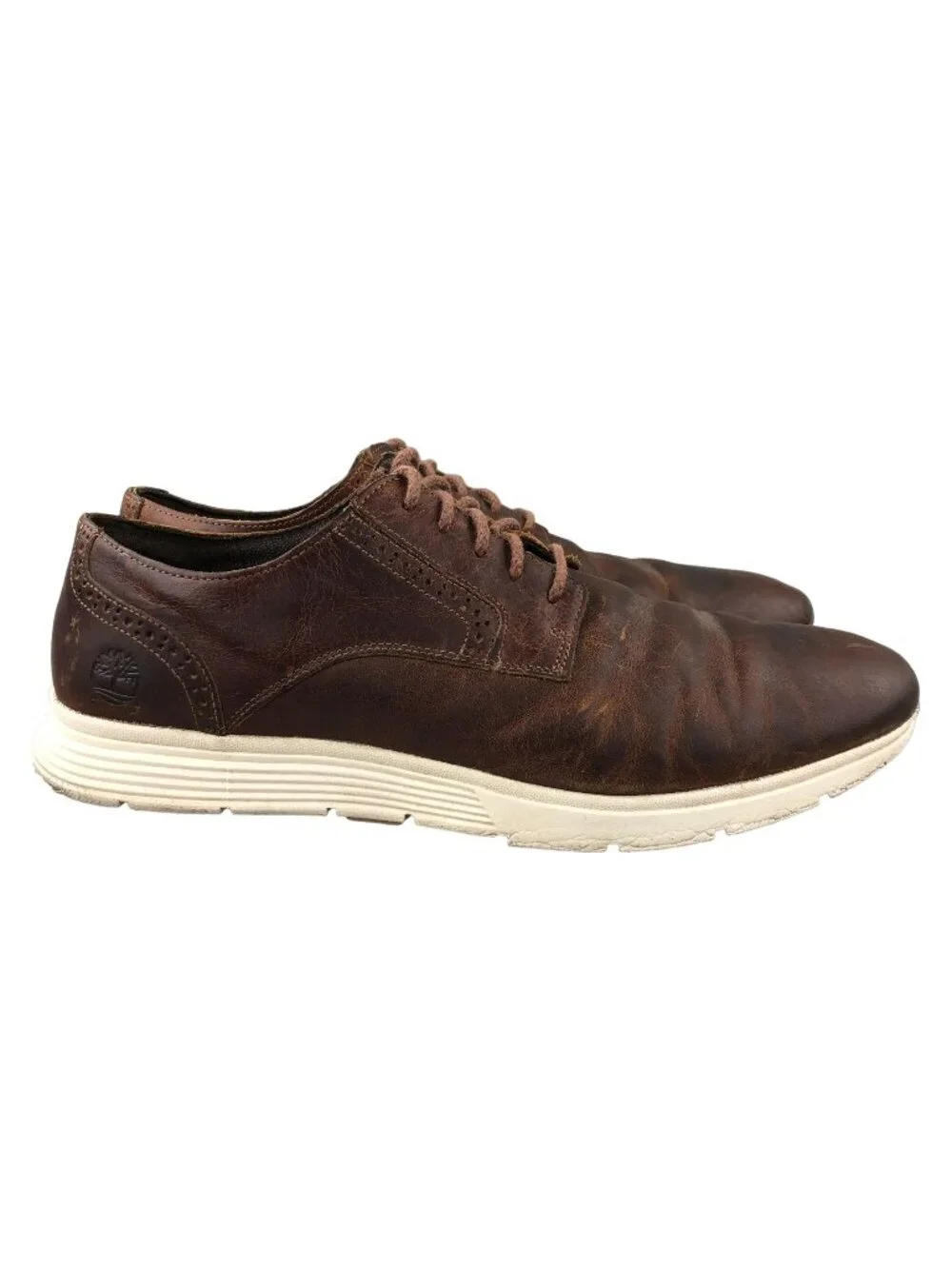 Timberland Men's Size 10.5 Franklin Park Brogue Brown Leather Oxfords A22PC